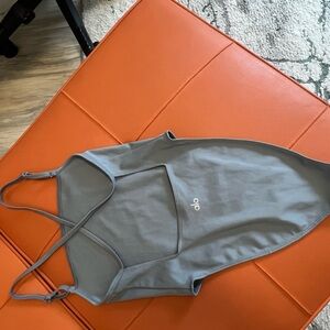 ALO Yoga Gray One Piece Swimsuit